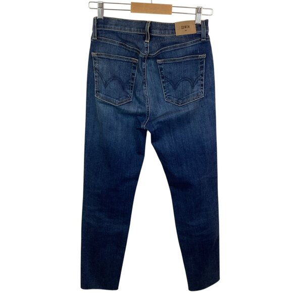 Edwin Womens High Rise Cropped Jeans Size 27 Blue Denim Casual - Picture 5 of 10